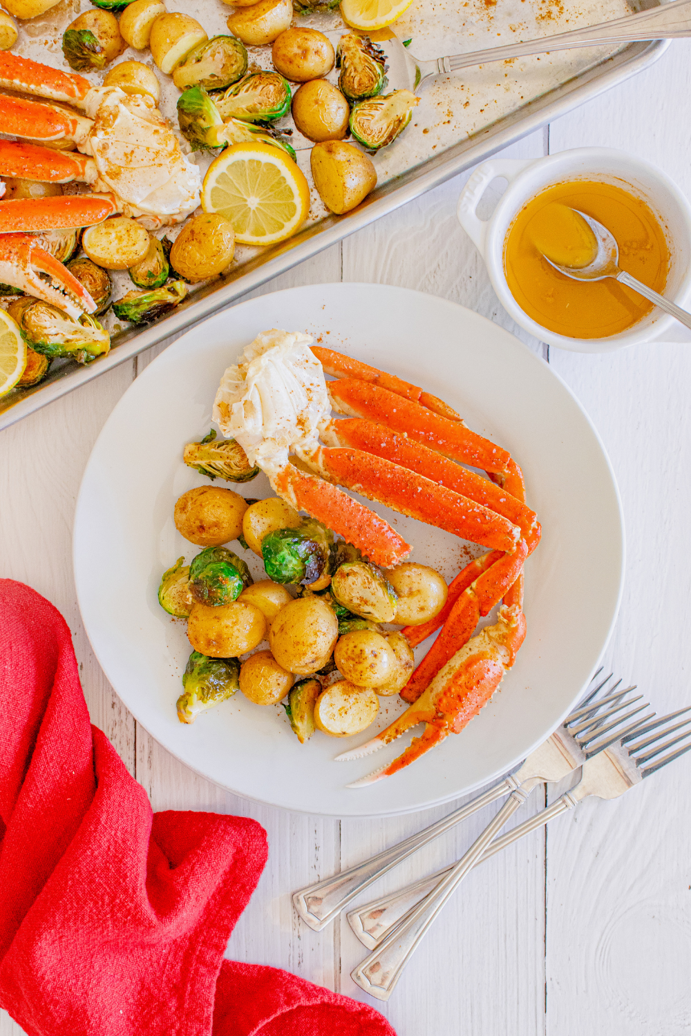 (Pre-Sale) Sheet Pan Crab Legs with Brussels Sprouts & Baby Potatoes - Set 2