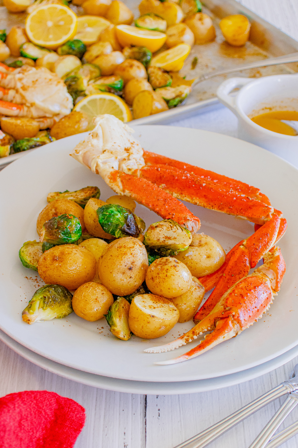 (Pre-Sale) Sheet Pan Crab Legs with Brussels Sprouts & Baby Potatoes - Set 2