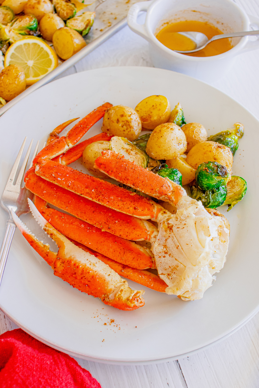 (Pre-Sale) Sheet Pan Crab Legs with Brussels Sprouts & Baby Potatoes - Set 2