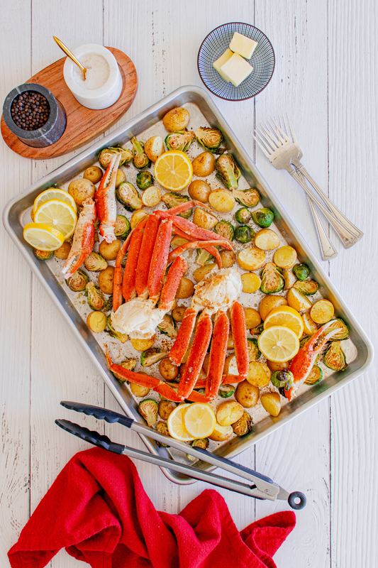 (Pre-Sale) Sheet Pan Crab Legs with Brussels Sprouts & Baby Potatoes - Set 2